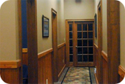 Shubert office hallway